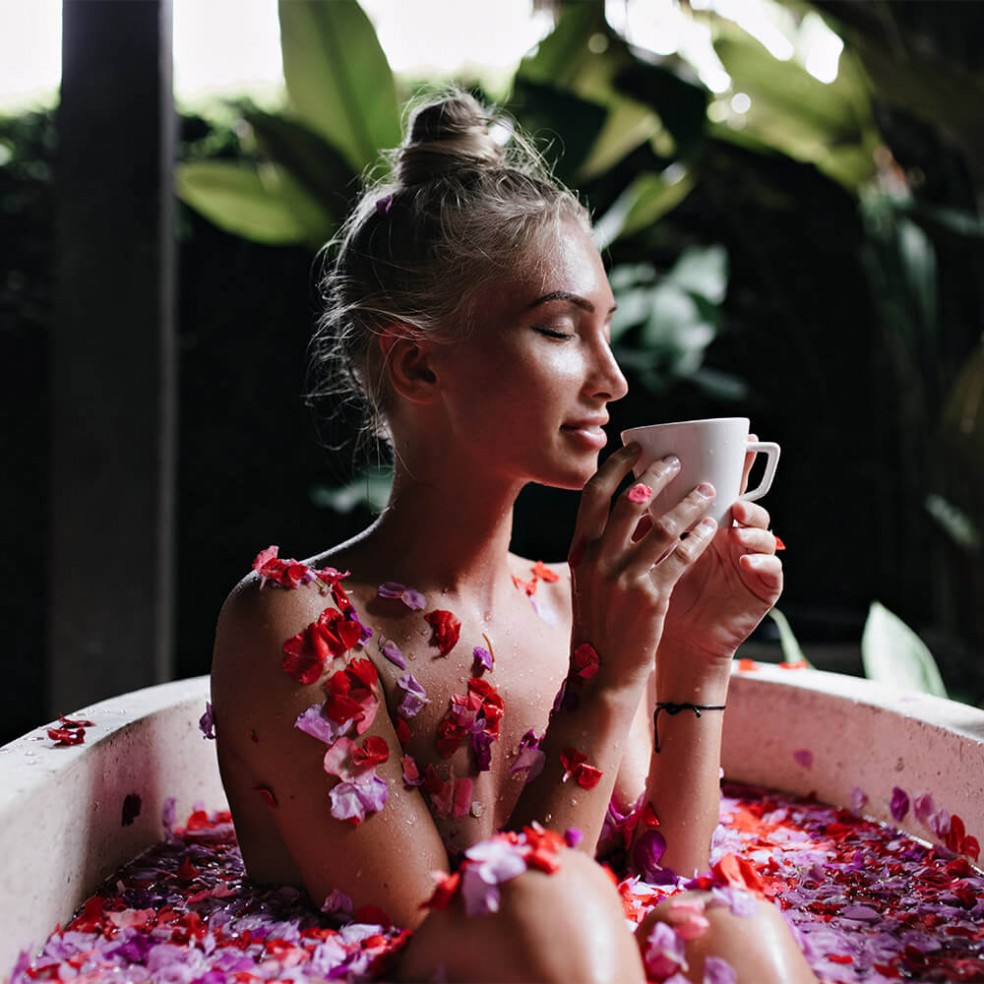 Jardin de roses - Boules de bain