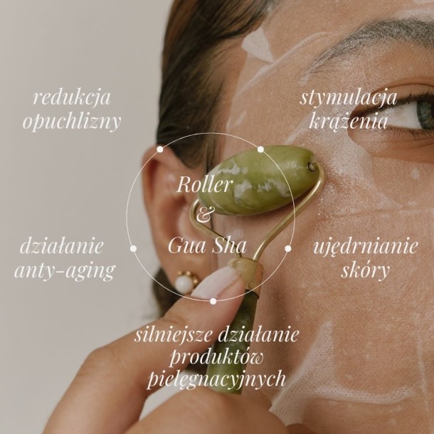 ROULEAU + PIERRE GUA SHA POUR LE MASSAGE DU VISAGE 2